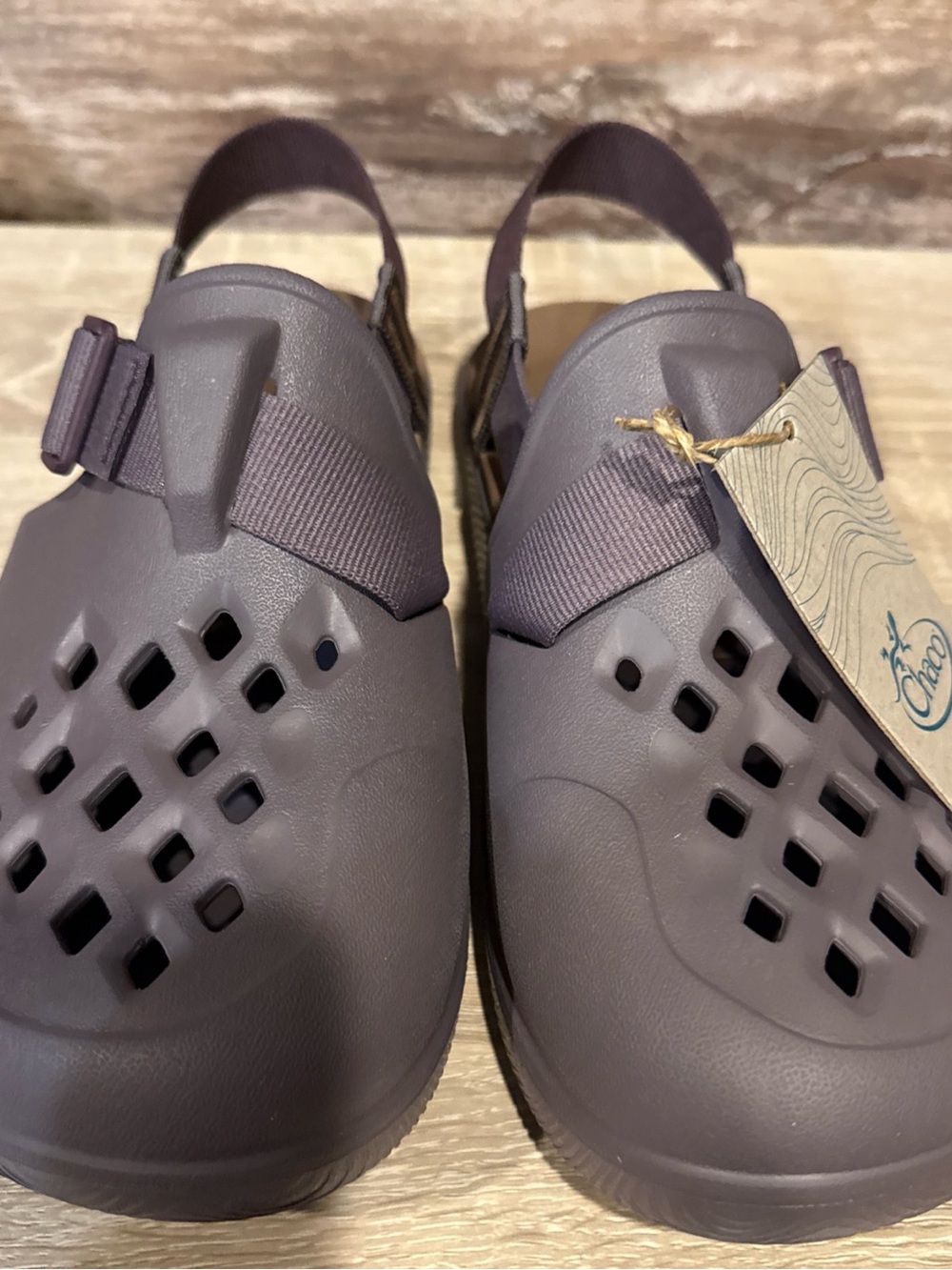Chaco Men's Vented Slip-On Clog in Deep Plum